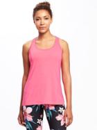 Old Navy Go Dry Ultra Light Racerback Tank For Women - Absolute Pink Neon