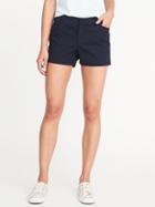 Old Navy Womens Pixie Chino Shorts For Women - 3.5 Inch Inseam In The Navy - 3.5 Inch Inseam In The Navy Size 4
