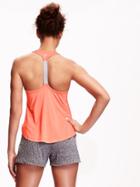 Old Navy Go Dry T Strap Tank For Women - Coral Quandry Neo Poly