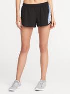 Old Navy Womens Semi-fitted Run Shorts For Women Multi Stripe Size M