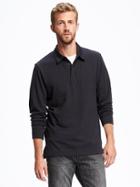 Old Navy Long Sleeve Polo Shirt For Men - Big Navy
