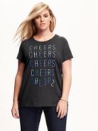Old Navy Graphic Plus Size Tee Size 1x Plus - Carbon