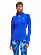 Old Navy Go Dry Performance 1/4 Zip Pullover For Women - Prize Winner Polyester