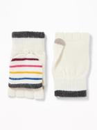 Old Navy Womens Convertible Flip-top Gloves For Women Whipped Cream Multi St Size One Size
