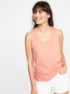Old Navy Womens Everywear Scoop-neck Tank For Women Peach Grove Size S