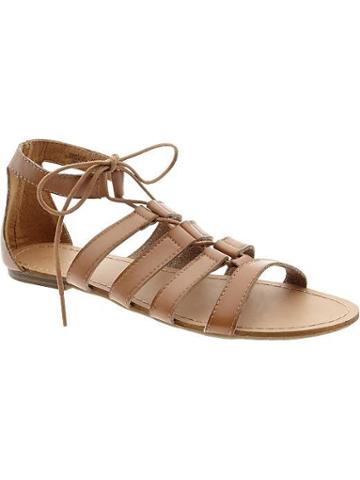 Old Navy Old Navy Womens Gladiator Flat Sandals - Brown
