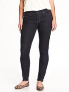 Old Navy Womens Mid-rise Curvy Skinny Jeans For Women Dark Rinse Size 20