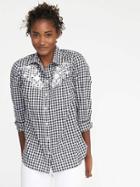 Old Navy Classic Gingham Shirt For Women - Gingham