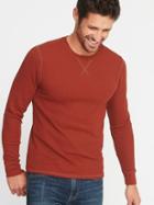 Old Navy Mens Soft-washed Thermal Crew-neck Tee For Men Pants On Fire Size S