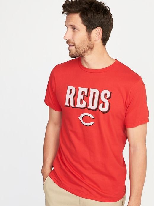 Old Navy Mens Mlb Team Graphic Tee For Men Cincinnati Reds Size S