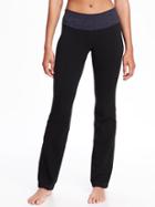 Old Navy Go Dry Mid Rise Yoga Slim Bootcut Pant For Women - Violet Eyes