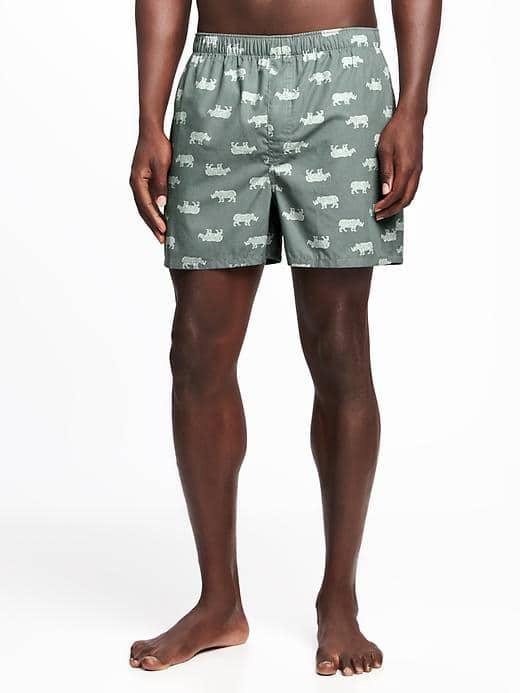 Old Navy Printed Boxer Shorts For Men - Rhino