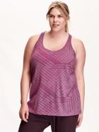 Old Navy Womens Plus Burnout Tanks Size 1x Plus - Purple Pizazz Poly