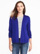 Old Navy Semi Fitted Open Front Sweater For Women - Violet Blues