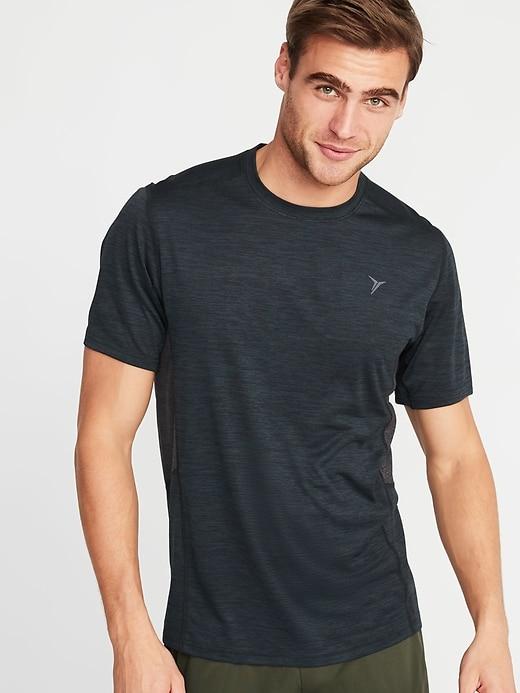 Old Navy Mens Go-fresh Anti-odor Tee For Men Midnight Oil Size L