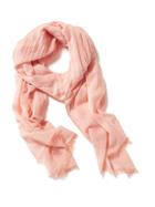 Old Navy Solid Linear Gauze Scarf - Coral Arrangement