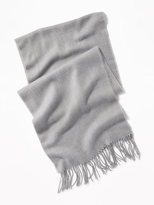 Fringed Flannel Scarf For Men