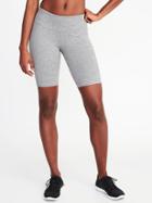 Old Navy Womens Mid-rise Compression Bermudas For Women (8) Heather Gray Size S
