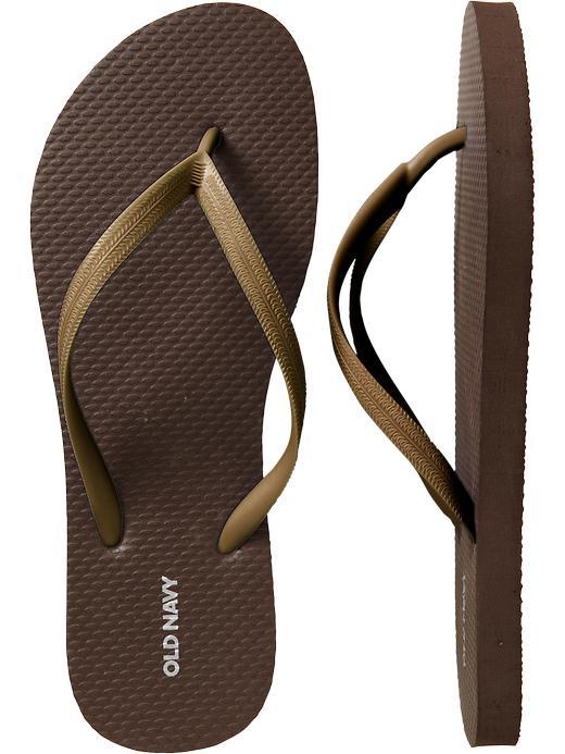 Old Navy Classic Flip Flops For Women - Bronze