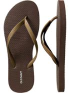 Old Navy Classic Flip Flops For Women - Bronze