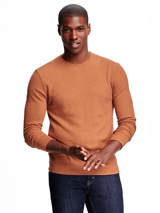 Old Navy Waffle Knit Tee For Men - Orange 1