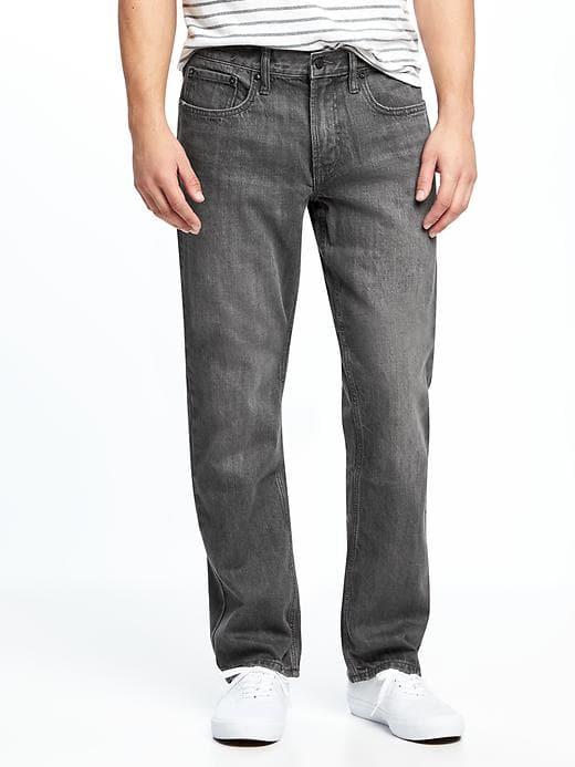 Old Navy Mens Regular Jeans For Men Gray Wash Size 32w
