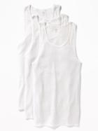 Old Navy Mens Rib-knit Tank 3-pack For Men Bright White Size Xs