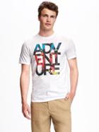 Old Navy Jungle Graphic Tee For Men - Bright White