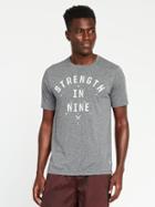 Old Navy Graphic Go Dry Performance Tee For Men - Strength In Nine