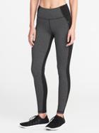 Old Navy Womens Mid-rise Zip-pocket Herringbone Leggings For Women Dark Herringbone Grey Size L