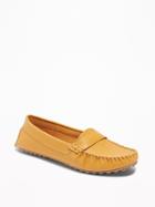 Old Navy Womens Driving Loafers For Women Mustard Size 9 1/2