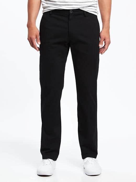 Old Navy Slim Ultimate Khakis For Men - Black