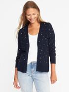 Old Navy Star Printed V Neck Cardi For Women - Stars