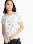 Old Navy Womens Everywear Crew-neck Tee For Women Cosmic Size M