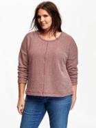 Old Navy Womens Plus French Terry Pullovers Size 1x Plus - Reddy Steady