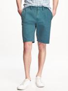 Old Navy Slim Fit Ultimate Khaki Shorts For Men 10 - Out To Sea