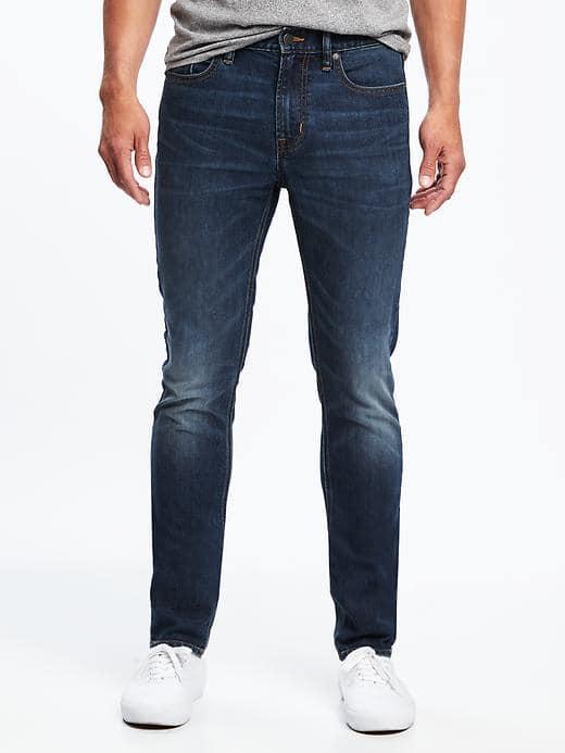 Old Navy Slim Tough Max Built In Flex Jeans For Men - Medium Wash