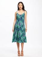 Old Navy Fit & Flare Cami Midi For Women - Palm Green