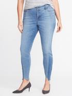 Old Navy Womens High-rise Smooth & Slim Plus-size Rockstar Jeans Two-tone Blue Size 20