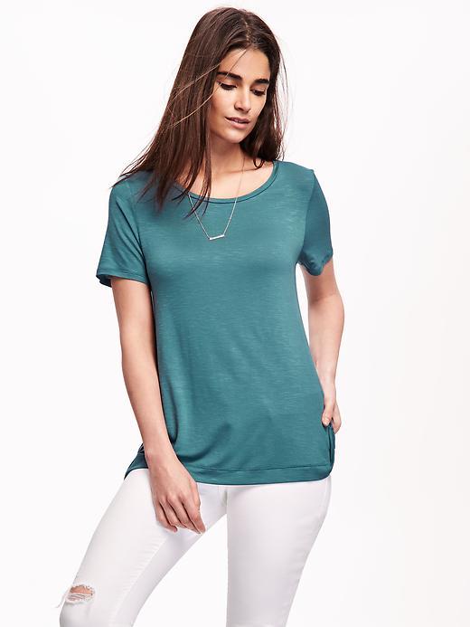 Old Navy Short Sleeve Swing Tee For Women - River Of Dreams