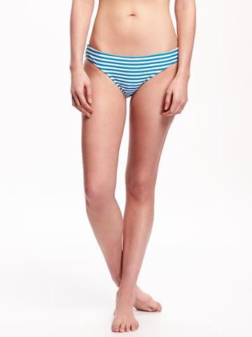 Old Navy Bikini Bottoms For Women - Blue Stripe