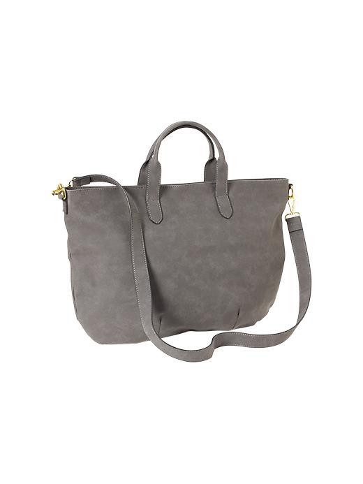Old Navy Womens Sueded Messenger Tote Size One Size - Grey