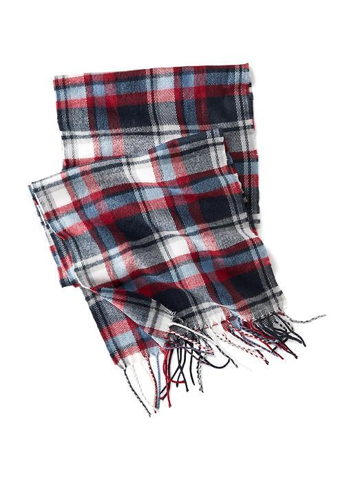 Old Navy Mens Plaid Scarf Size One Size - Blue/white Plaid