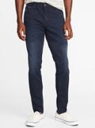 Old Navy Mens Relaxed Slim Built-in Flex Jeans For Men Blue Black Size 30w