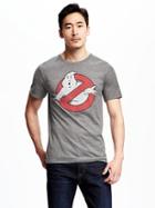 Old Navy Ghostbusters Graphic Tee For Men - Heather Grey
