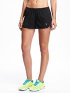Old Navy Go Dry Reflective Running Shorts For Women - On New Black Mini Dot