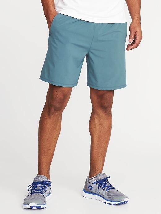 Old Navy Mens Go-dry 4-way Stretch Run Shorts For Men (7) Blue Slate Size Xxl