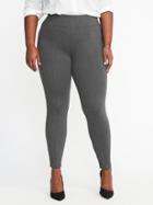 Old Navy Womens Plus-size Built-in Sculpt Stevie Pants Dark Heathered Gray Size 4x