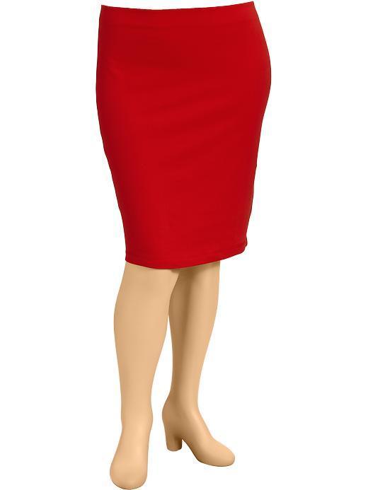 Womens Plus Knit Pencil Skirts Size 4x Plus - Fan The Flames