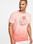 Old Navy Mens Garment-dyed Graphic Tee For Men Cali Size Xl